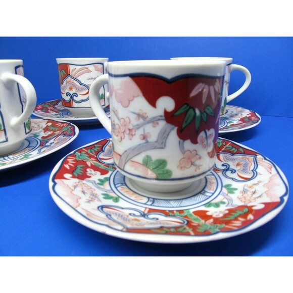 Georges Briard Heirloom Tea Cups And Saucers 4 sets - Picture 12 of 12